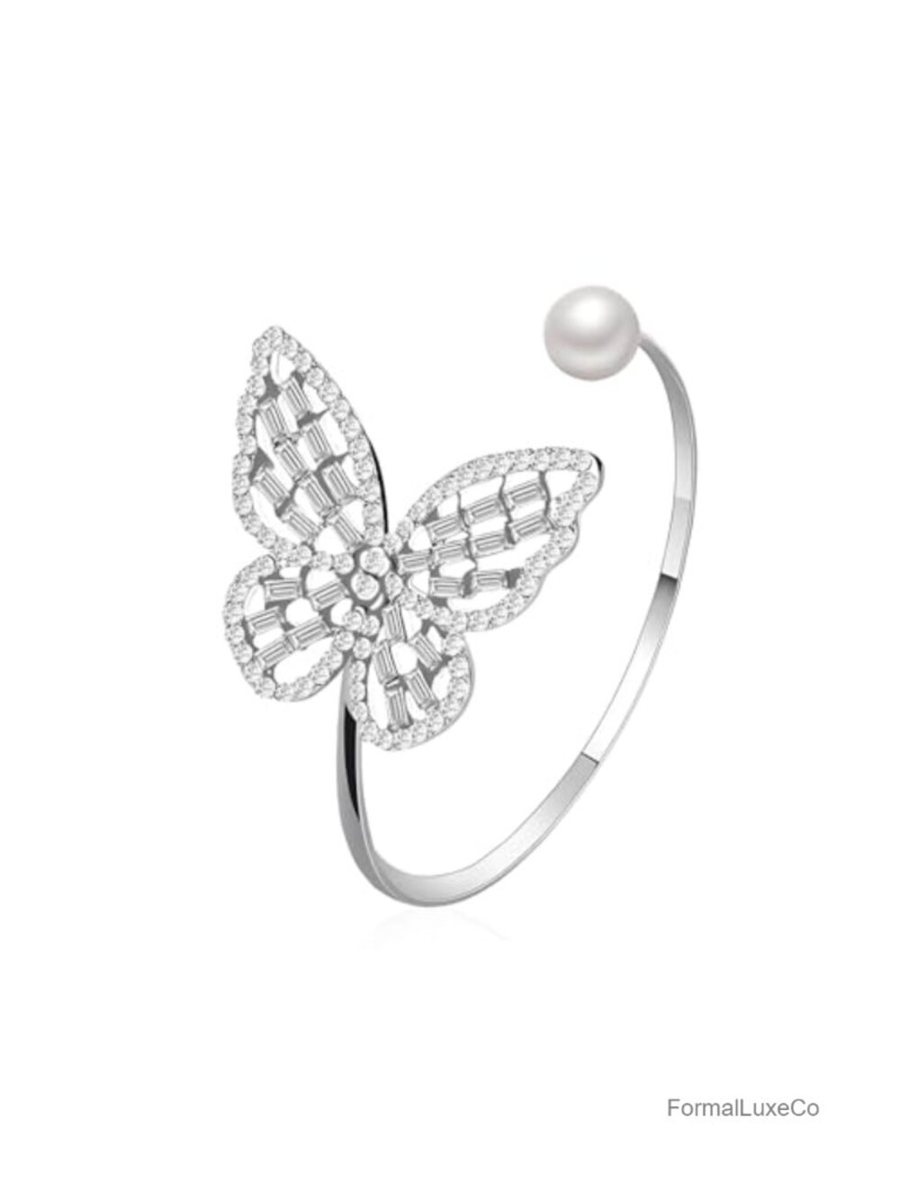 Rhinestone Cuff Bracelet for Women Wedding Prom Jewelry Gold Bangle